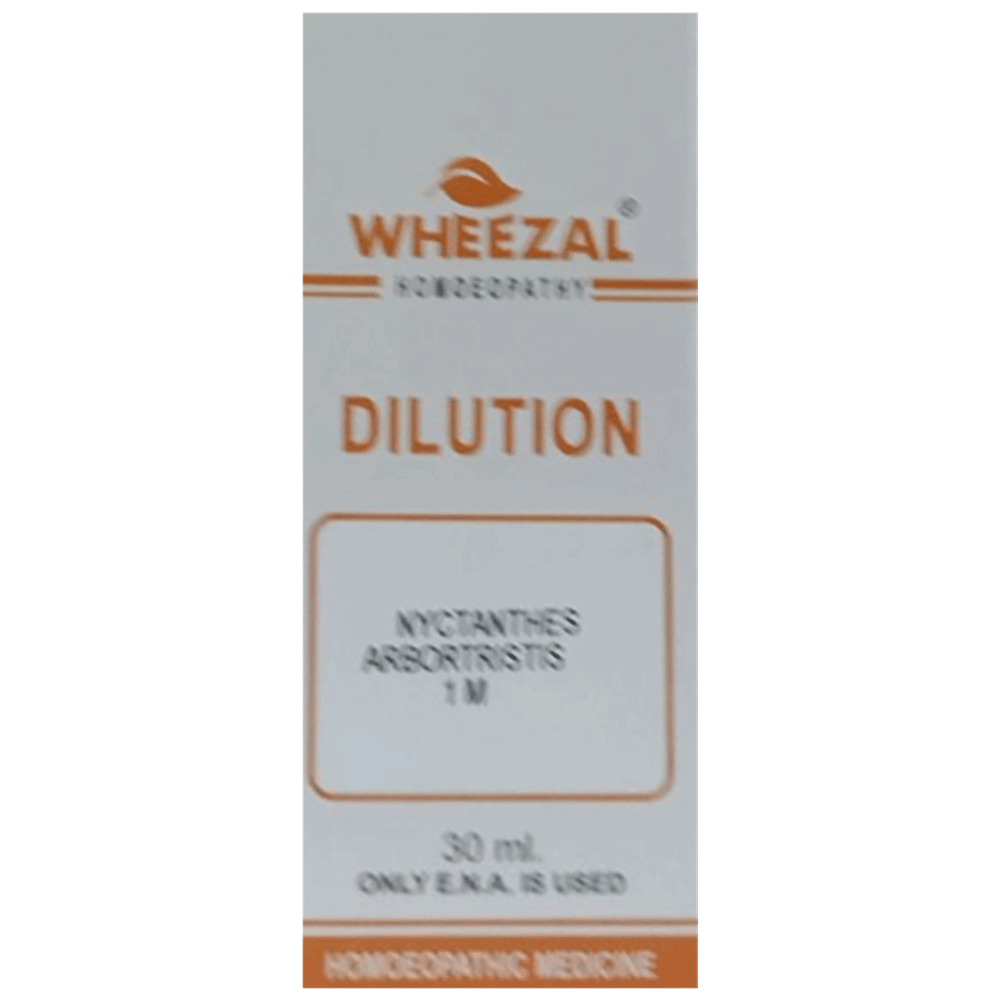 Wheezal Nyctanthes Dilution 1M bottle of 30 ml Dilution