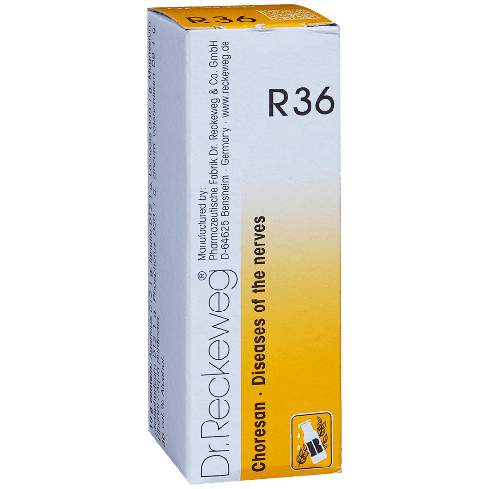 Dr. Reckeweg R36 Nerves Disease Drop bottle of 22 ml Drop Dr. Reckeweg R36 Nerves Disease Drop bottle of 22 ml Drop