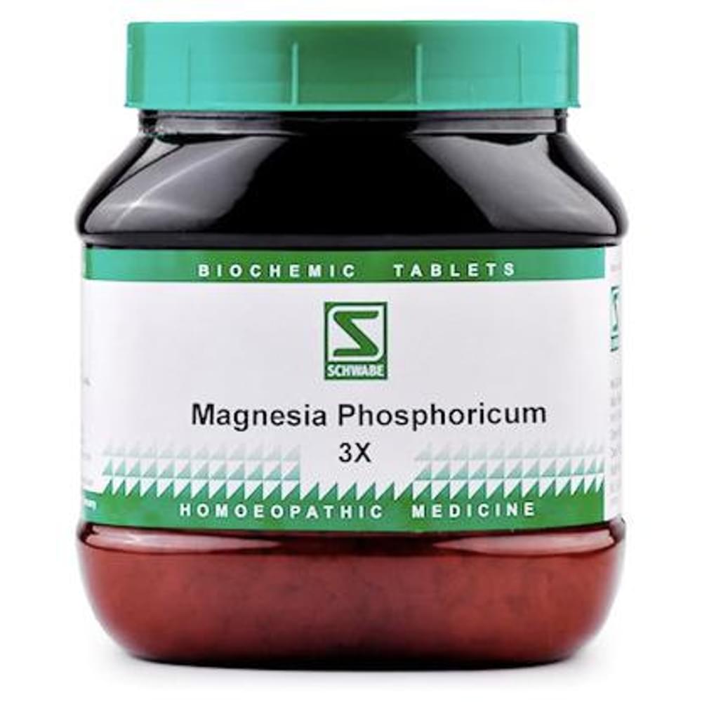 Dr Willmar Schwabe India Magnesia Phosphoricum Biochemic Tablet 3X bottle of 550 gm Biochemic Tablet
