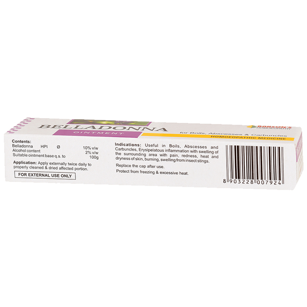 Bakson's Homeopathy Belladonna Ointment tube of 25 gm Ointment