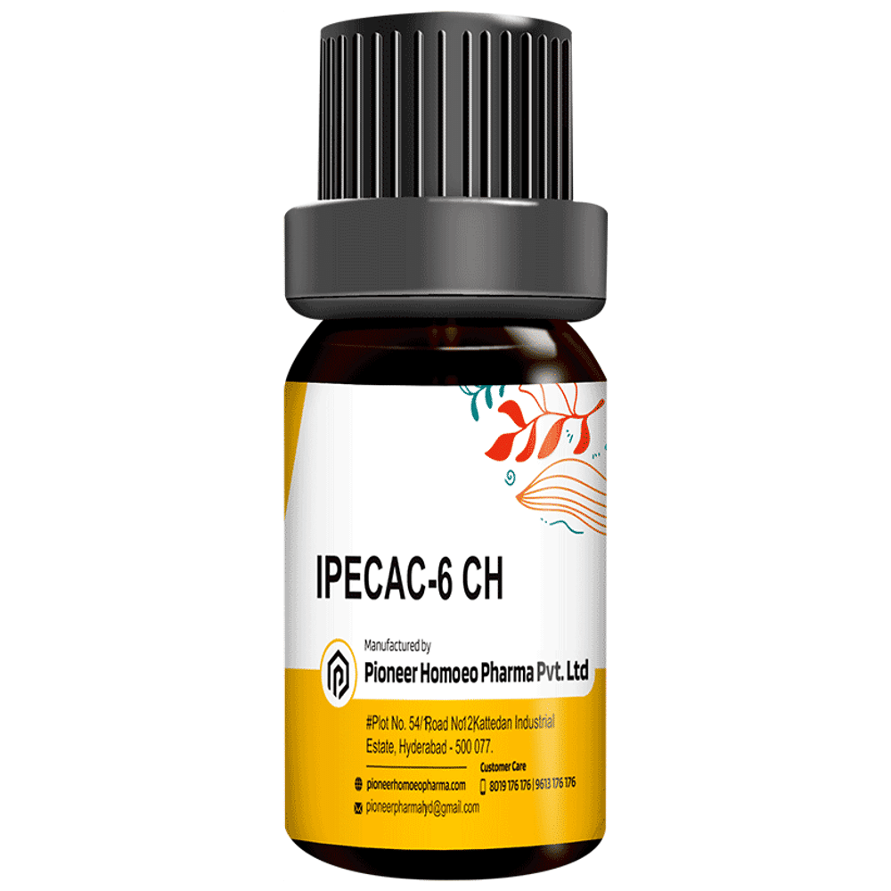 Pioneer Pharma Ipecac Globules Pellets Multidose Pills 6 CH bottle of 150 tablets