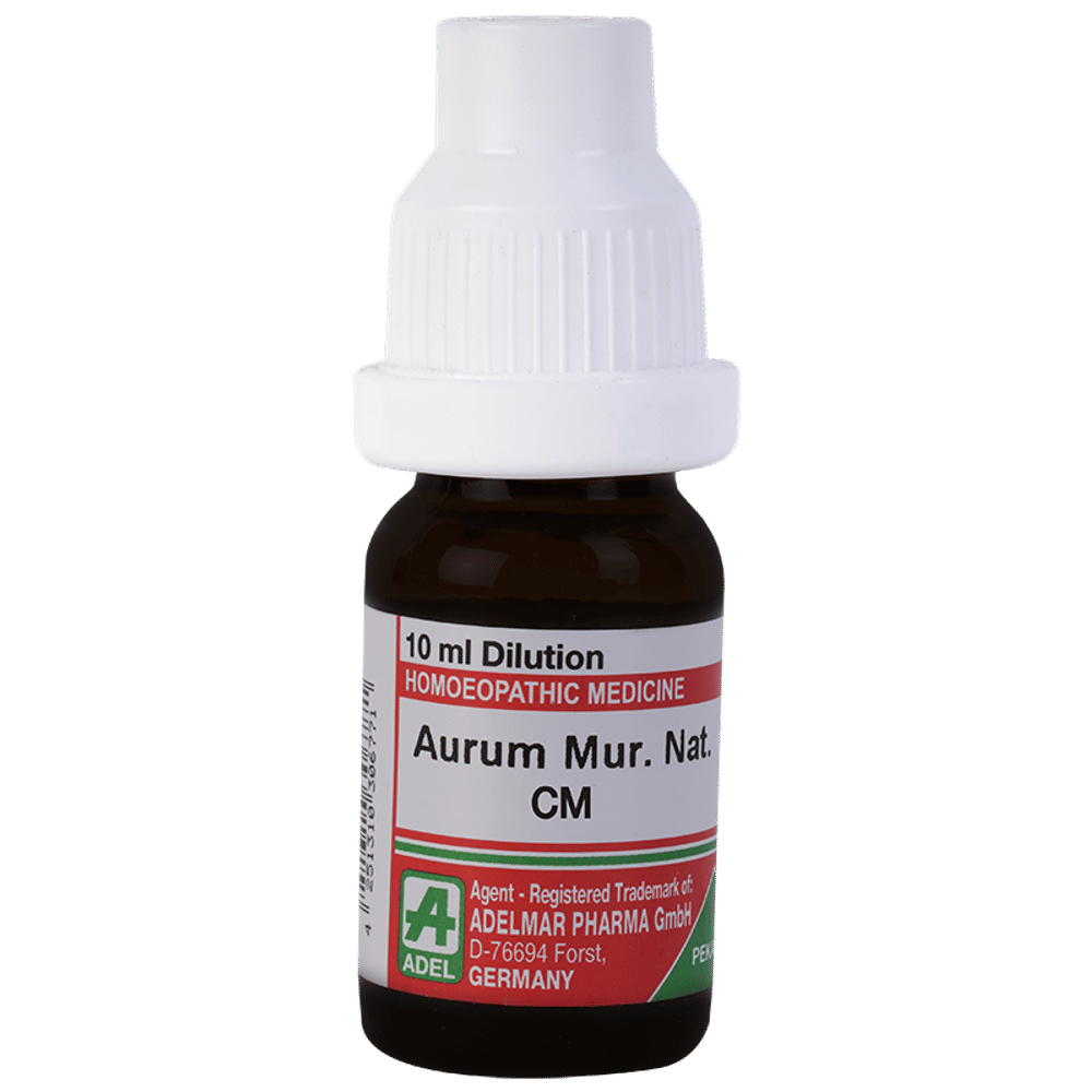 ADEL Aurum Mur. Nat. Dilution CM bottle of 10 ml Dilution ADEL Aurum Mur. Nat. Dilution CM bottle of 10 ml Dilution
