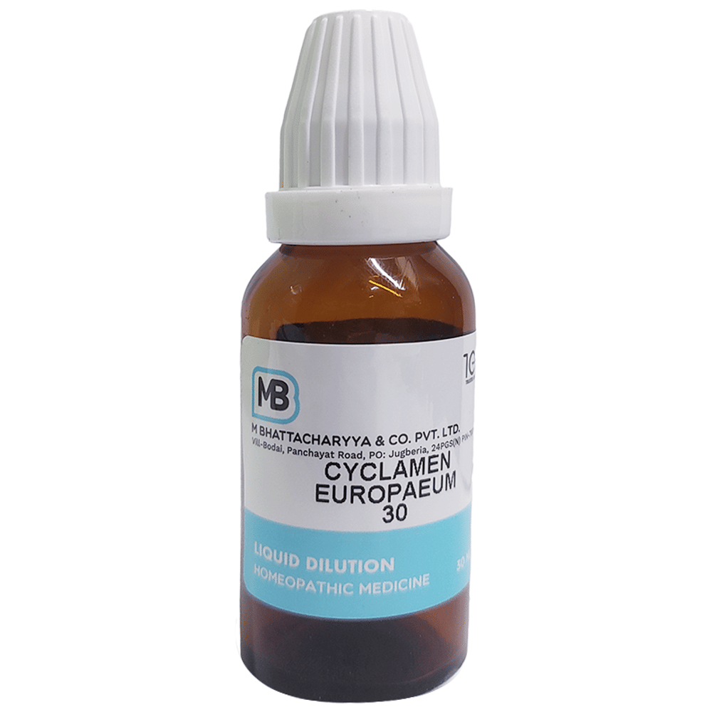 MB Cyclamen Europaeum Dilution 30 bottle of 30 ml Dilution MB Cyclamen Europaeum Dilution 30 bottle of 30 ml Dilution