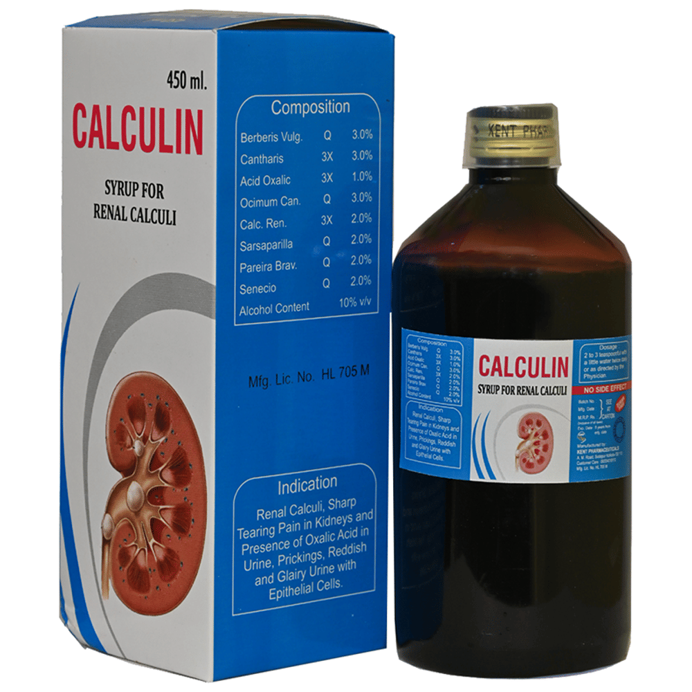 Kent's Calculin Syrup bottle of 450 ml Syrup