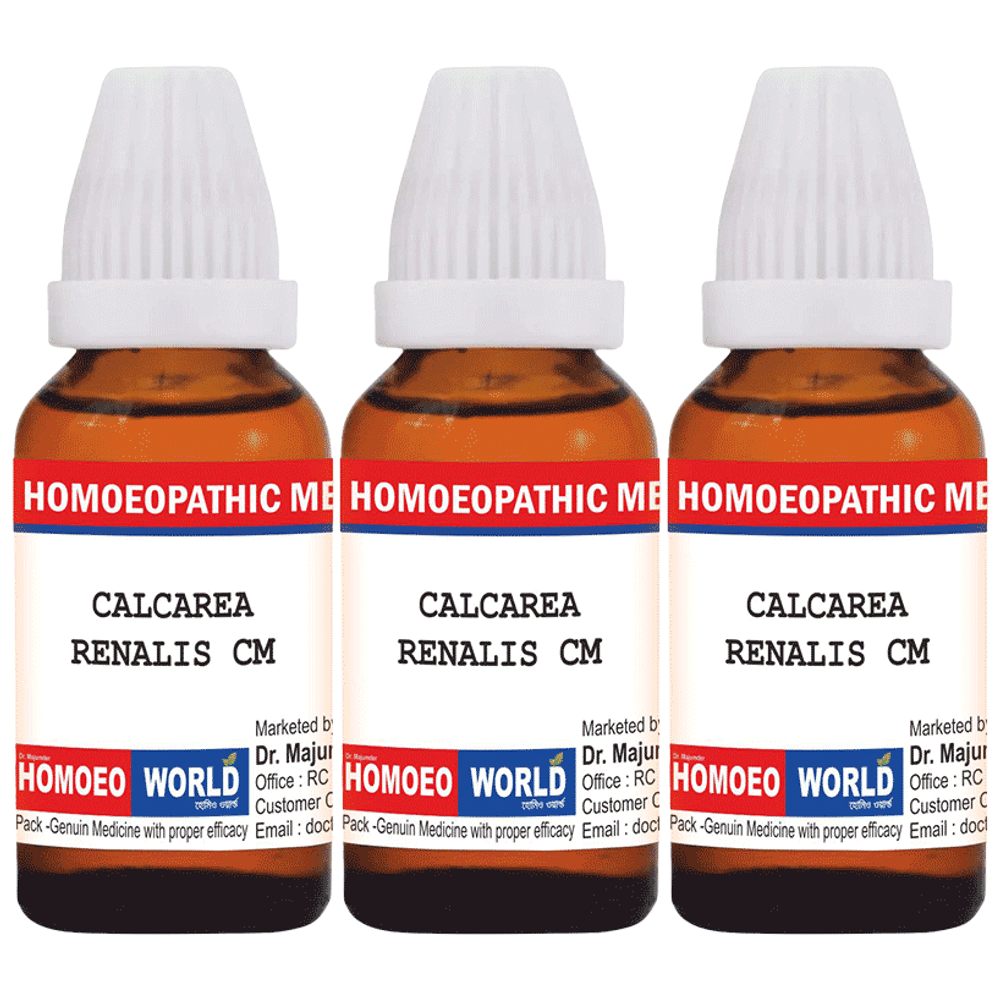 Dr. Majumder Homeo World Calcarea Renalis Dilution(30ml Each) CM combo pack of 3 Packs