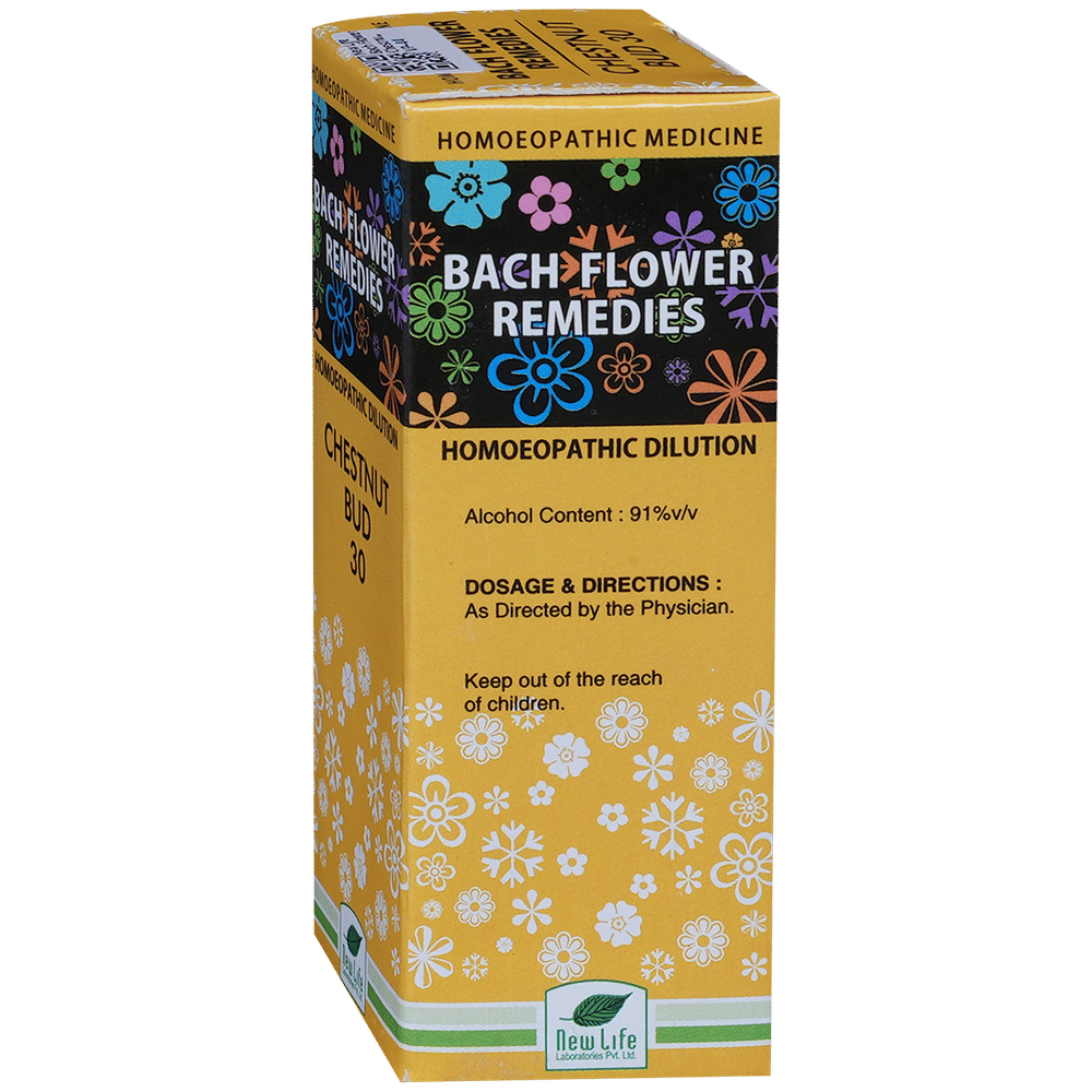 New Life Bach Flower Chestnut Bud 30 bottle of 30 ml Dilution New Life Bach Flower Chestnut Bud 30 bottle of 30 ml Dilution
