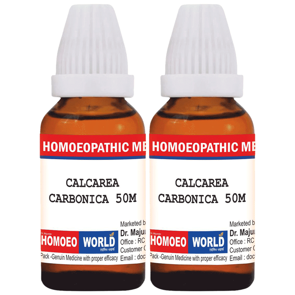 Dr. Majumder Homeo World Calcarea Carbonica Dilution (30ml Each) 50M combo pack of 2 Packs