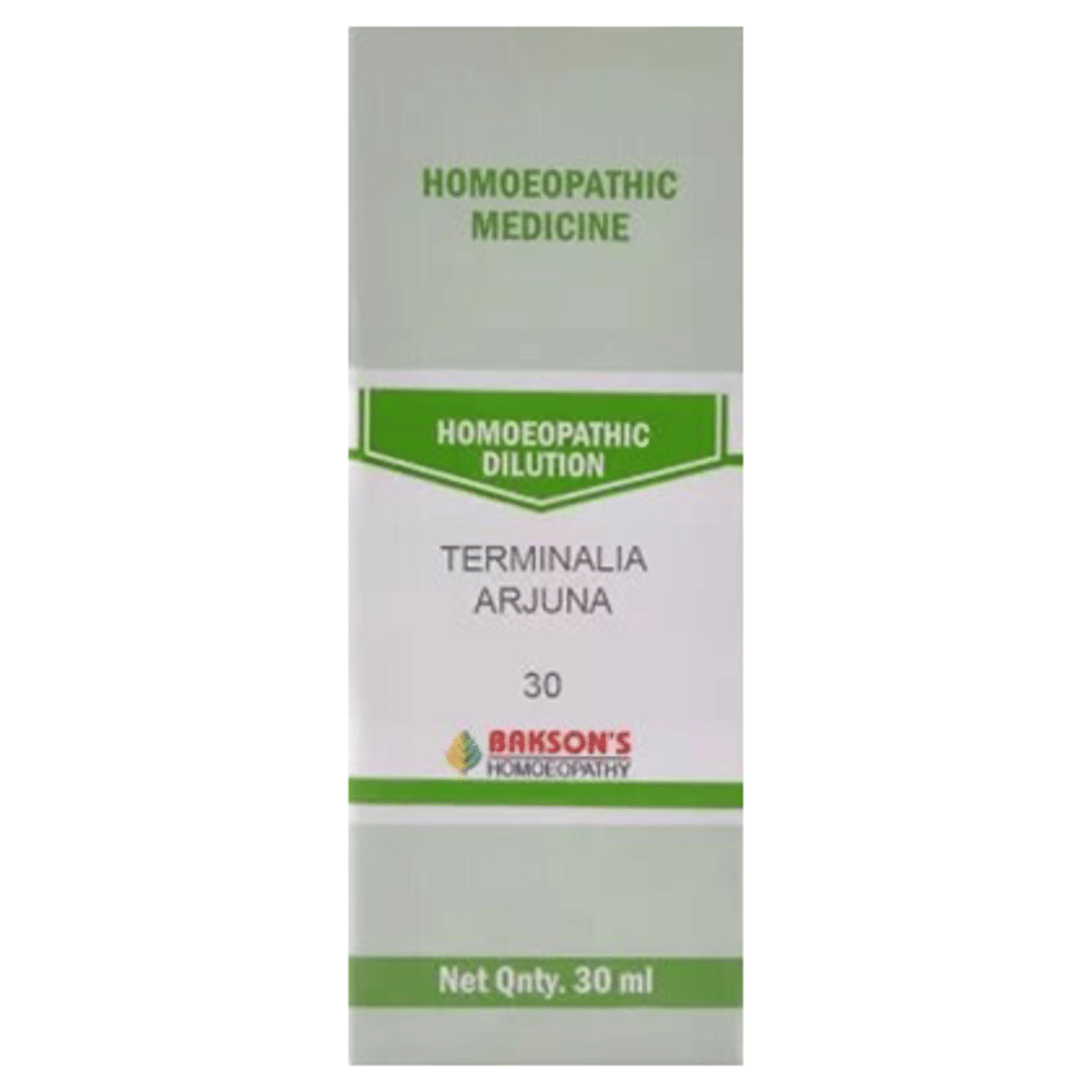 Bakson's Homeopathy Terminalia Arjuna Dilution 30 bottle of 30 ml Dilution