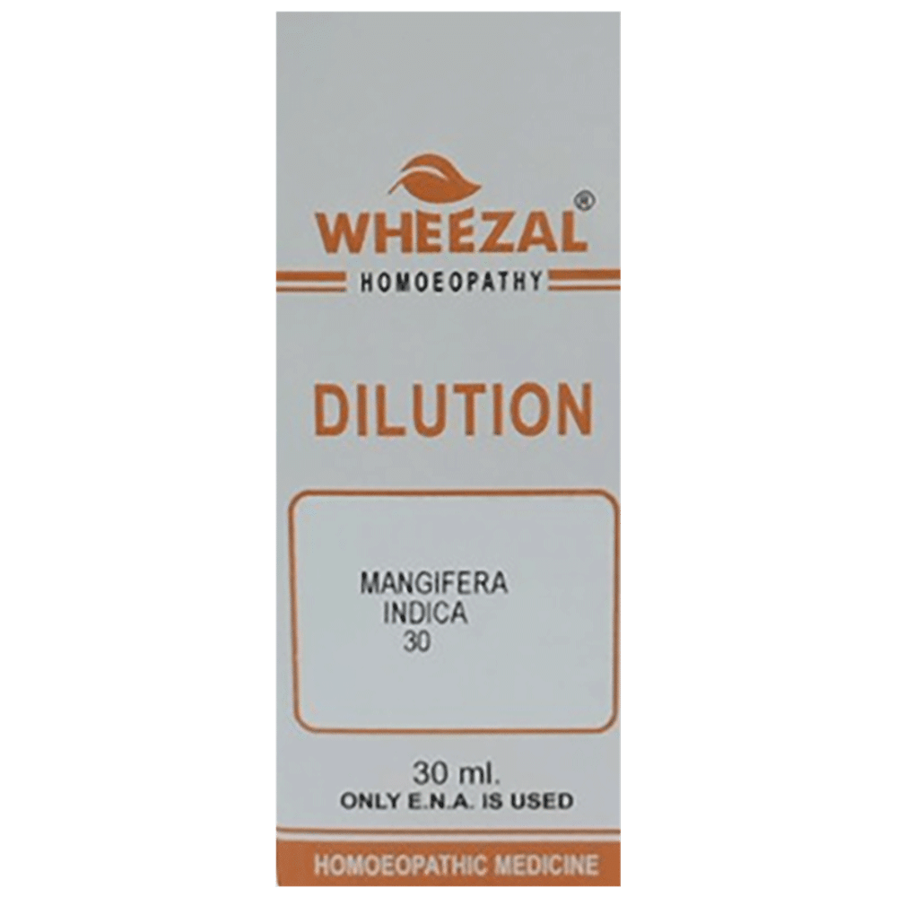 Wheezal Mangifiera Indica Dilution 30 bottle of 30 ml Dilution
