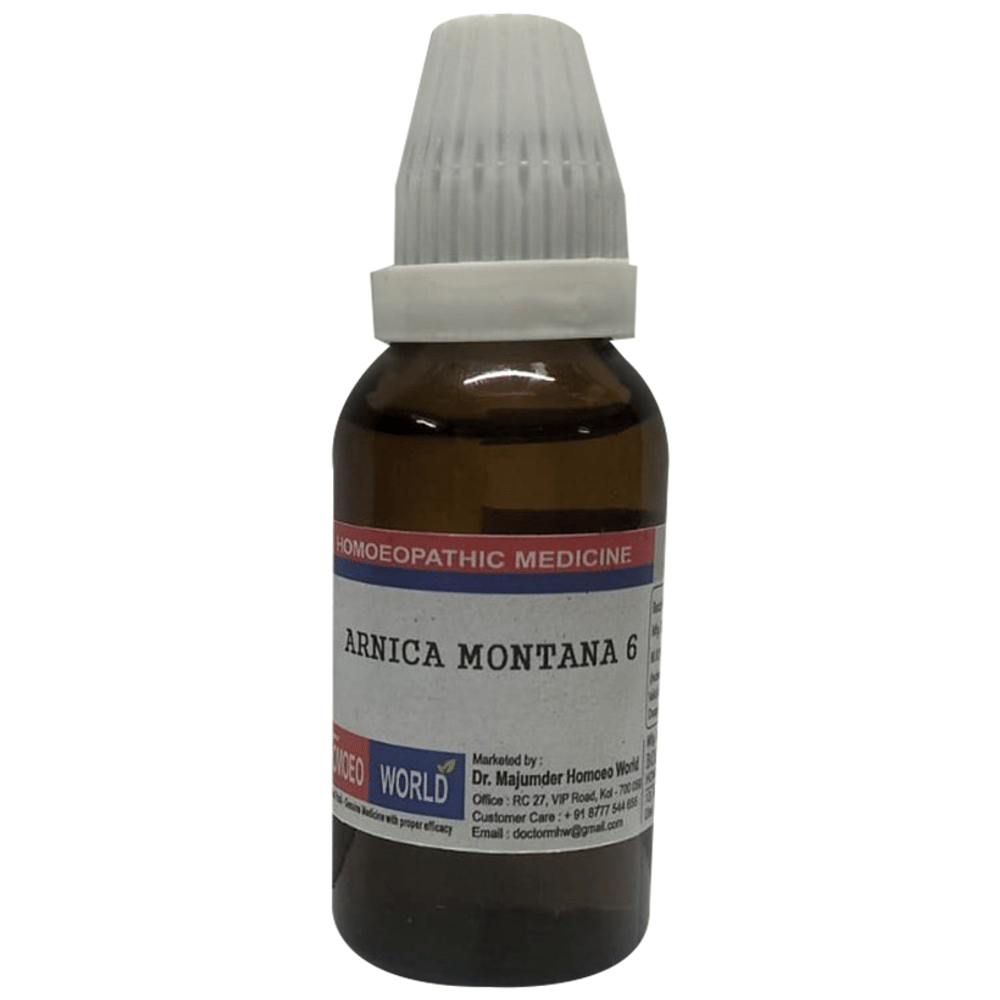 Dr. Majumder Homeo World Arnica Montana Dilution 6 (30ml Each) combo pack of 3 bottles