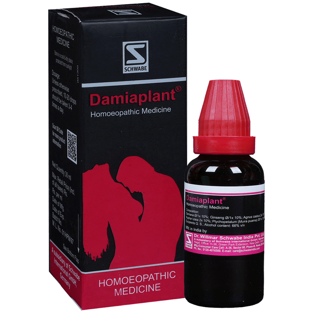 Dr Willmar Schwabe India Damiaplant Drop bottle of 30 ml Drop