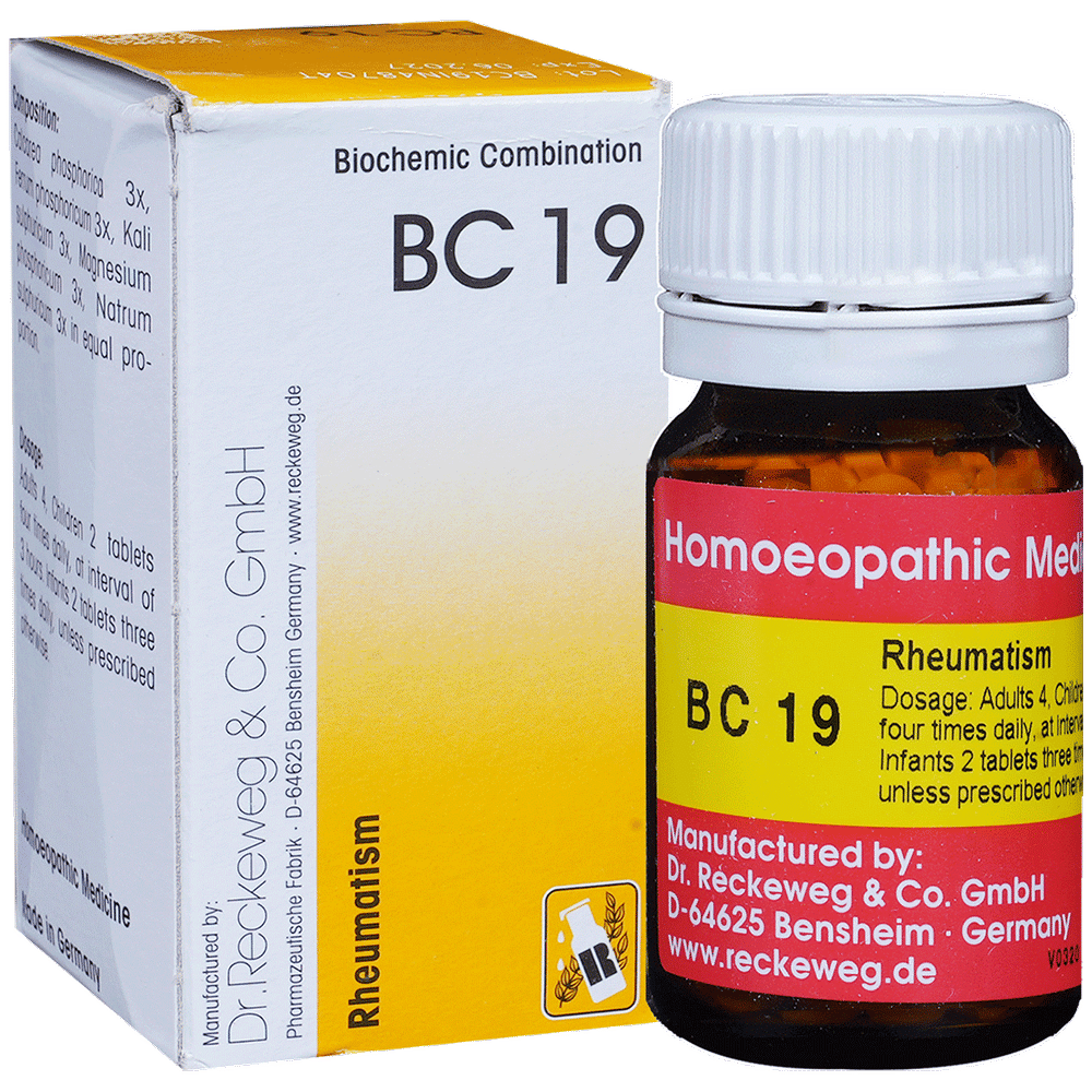 Dr. Reckeweg Bio-Combination 19 (BC 19) Tablet bottle of 20 gm Biocombination Tablet