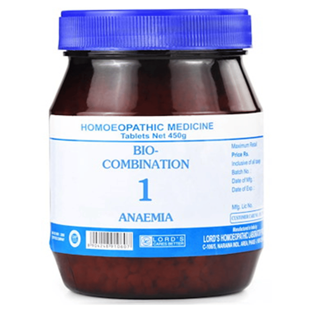 Lord's Bio-Combination 1 Tablet bottle of 450 gm Biocombination Tablet Lord's Bio-Combination 1 Tablet bottle of 450 gm Biocombination Tablet