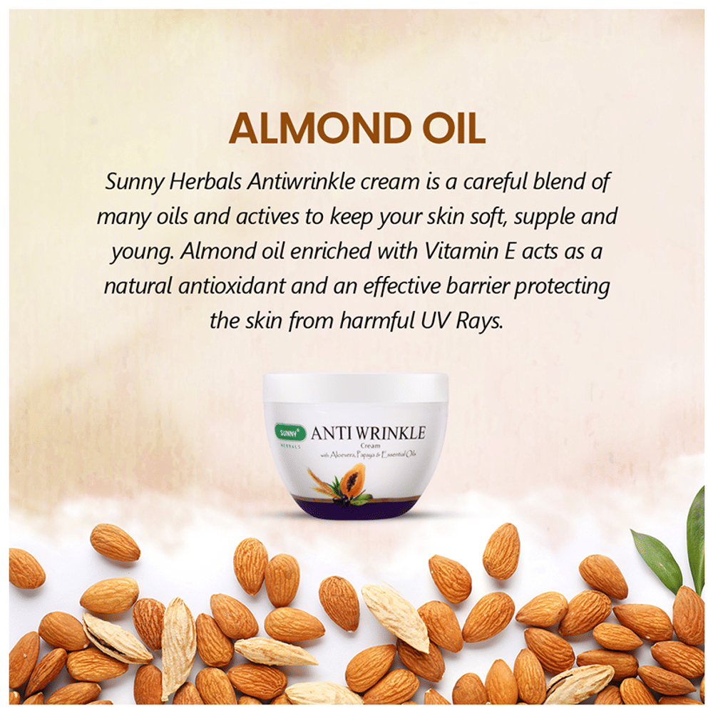 Sunny Herbals Anti Wrinkle Cream jar of 50 gm Cream