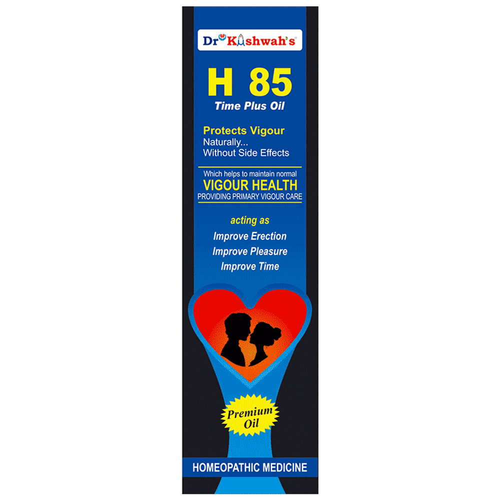 Dr Kushwah's H 85 Time Plus Oil bottle of 30 ml Oil