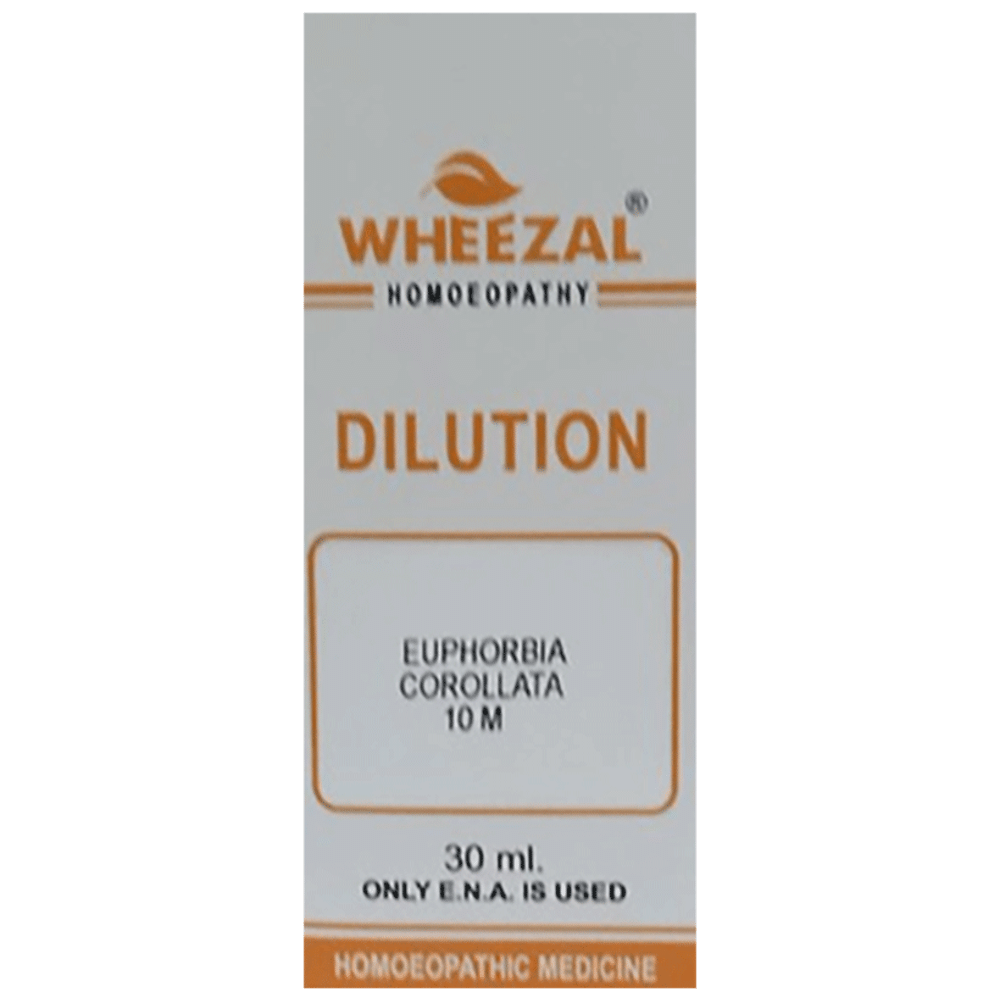 Wheezal Euphorbia Corollata Dilution 10M bottle of 30 ml Dilution
