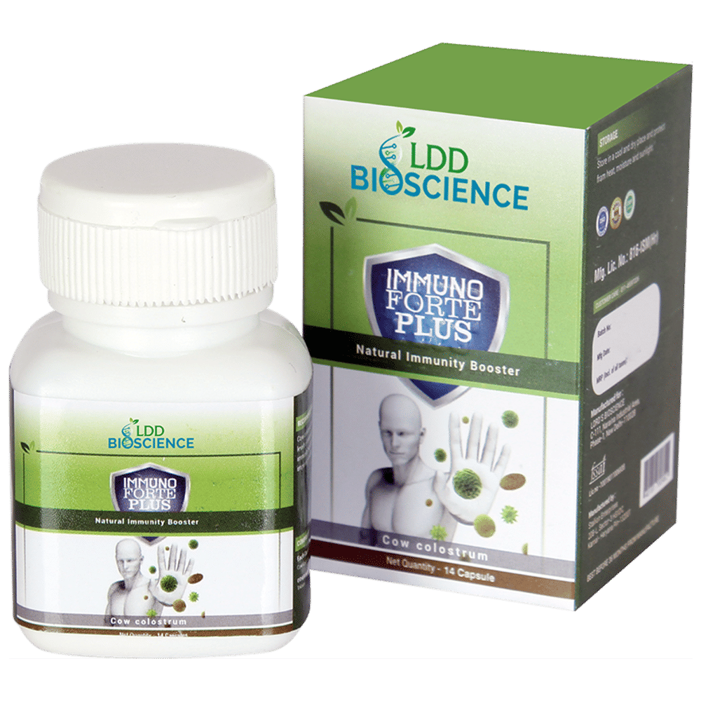 LDD Bioscience Immuno Forte Plus Capsule bottle of 14 capsules