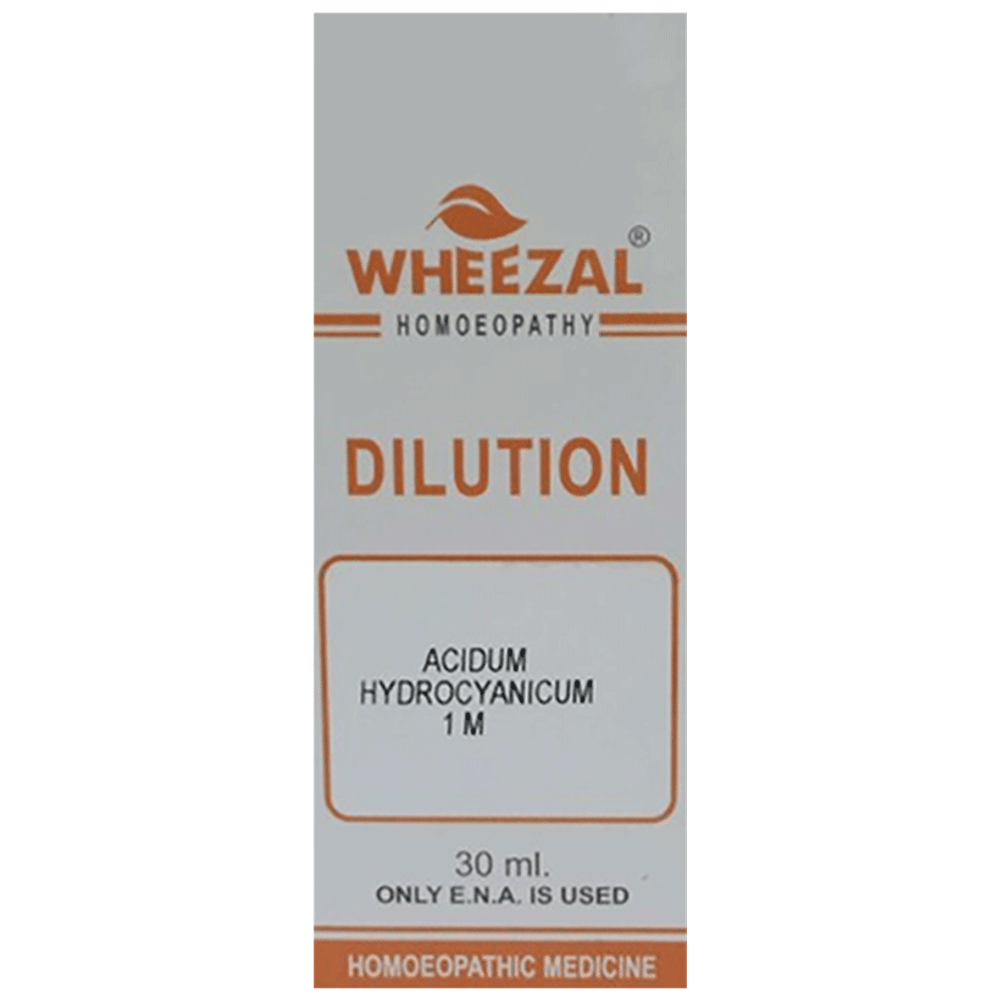 Wheezal Acidum Hydrocyanicum Dilution 1M bottle of 30 ml Dilution
