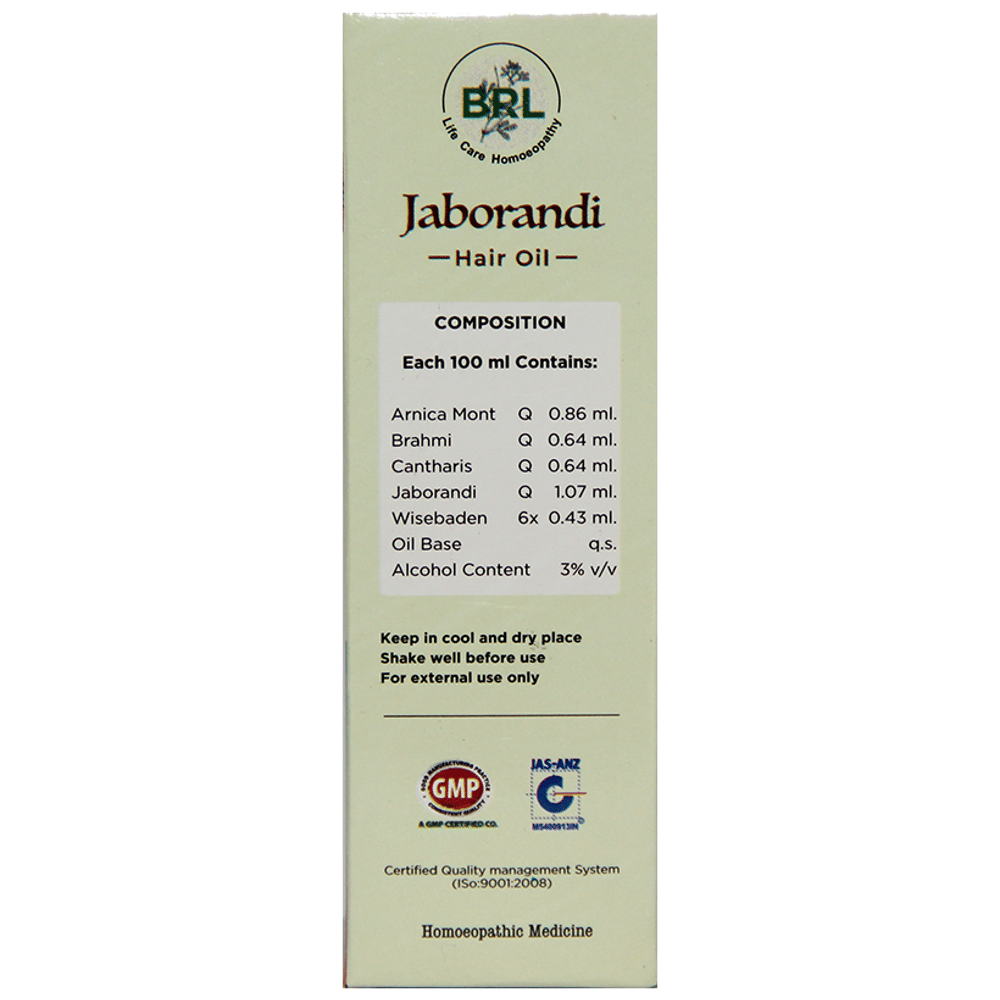 BRL Jaborandi Hair Oil bottle of 110 ml Oil