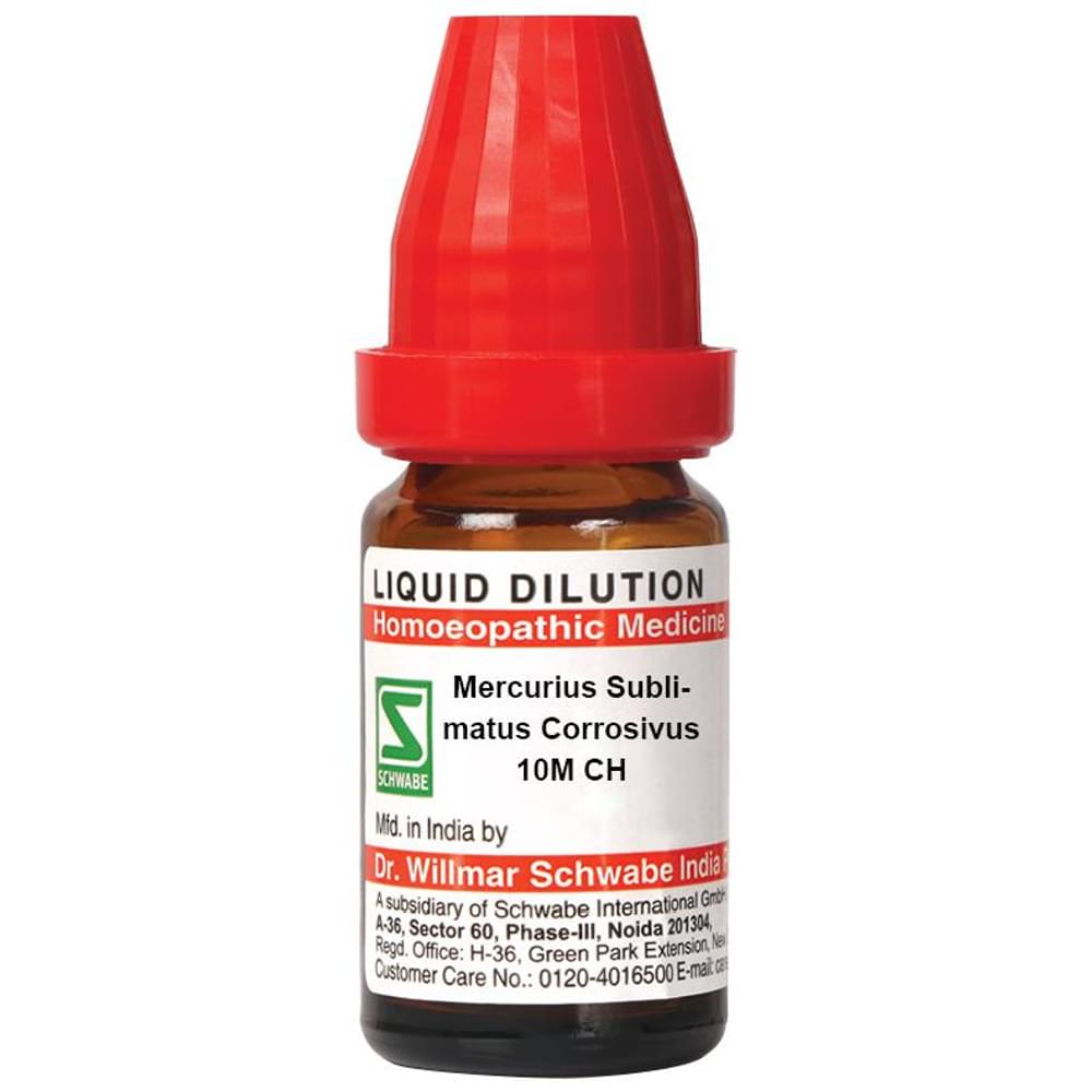 Dr Willmar Schwabe India Mercurius Sublimatus Corrosivus Dilution 10M CH bottle of 10 ml Dilution