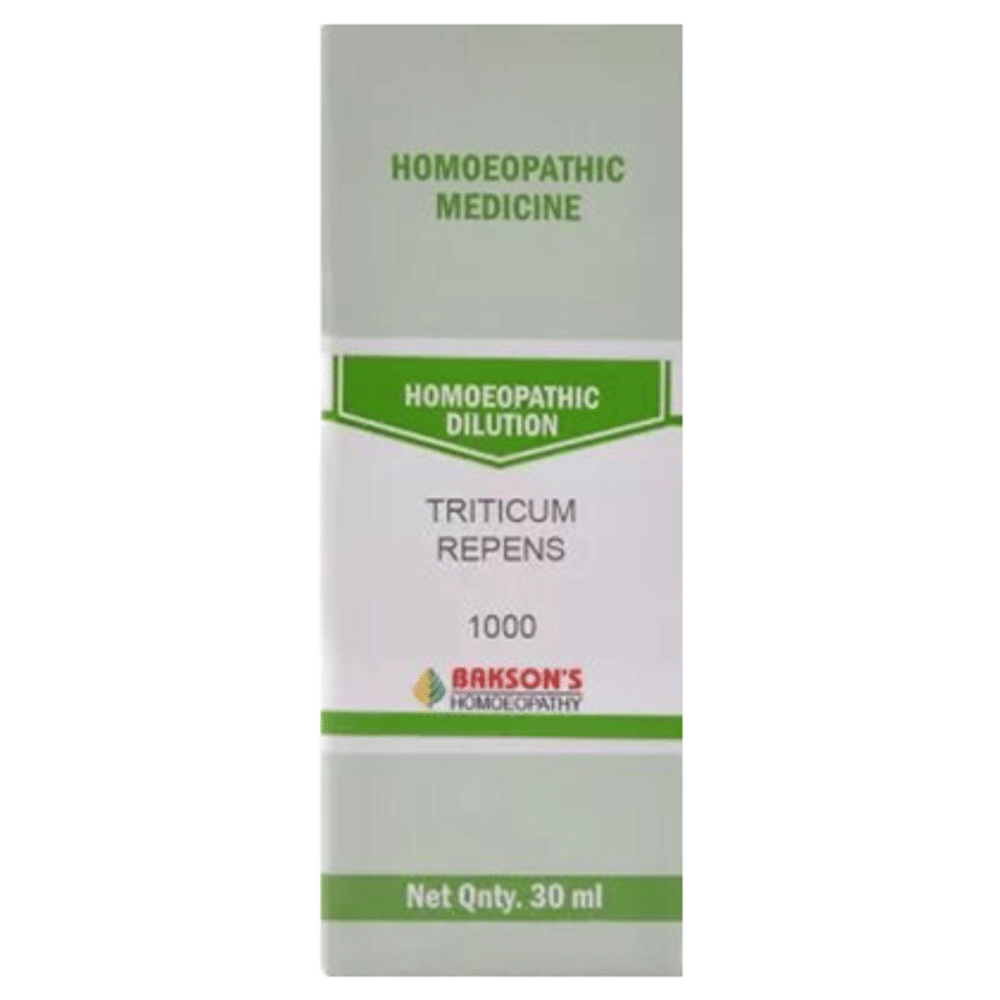 Bakson's Homeopathy Triticum Repens Dilution 1000 CH bottle of 30 ml Dilution
