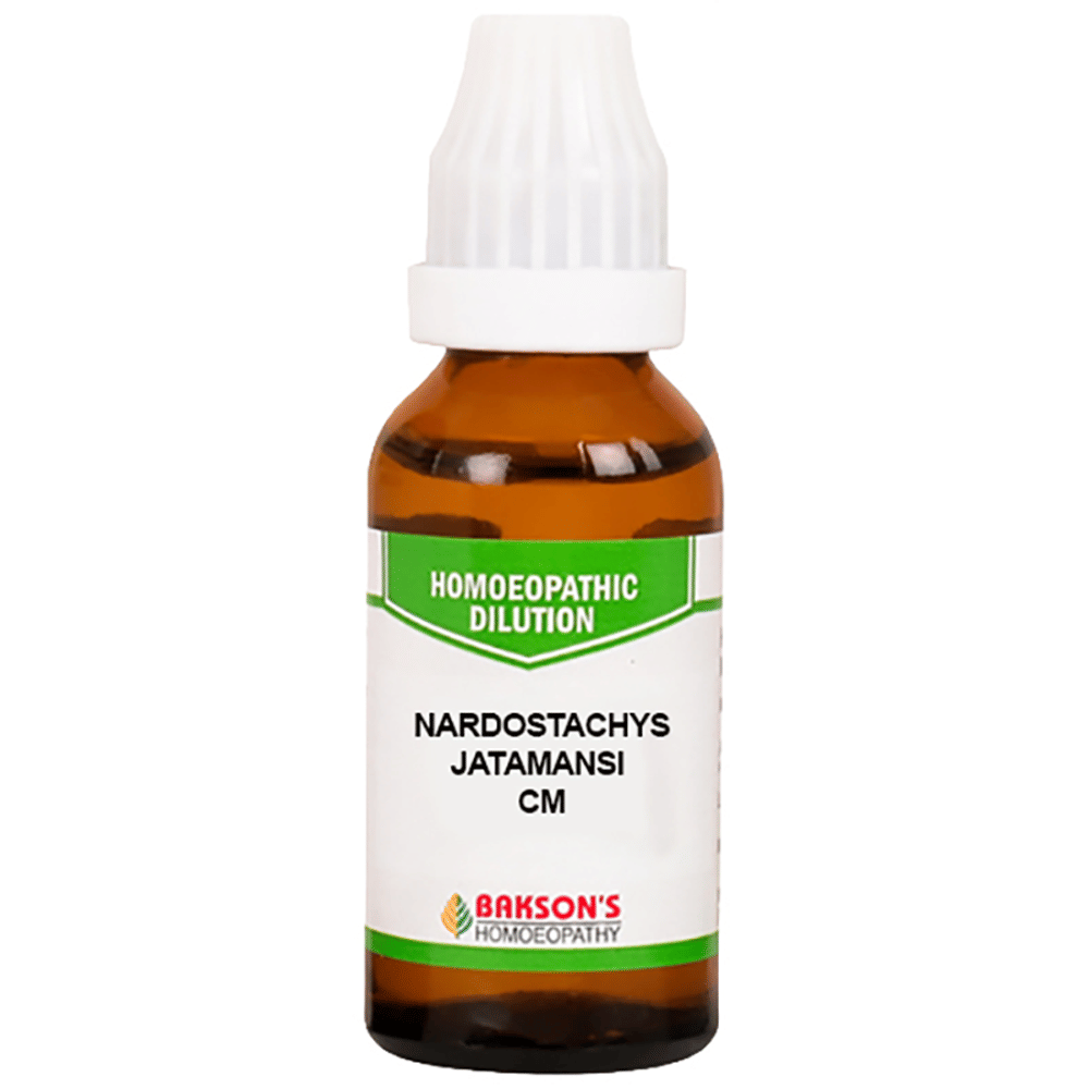 Bakson's Homeopathy Nardostachys Jatamansi Dilution CM bottle of 30 ml Dilution Bakson's Homeopathy Nardostachys Jatamansi Dilution CM bottle of 30 ml Dilution