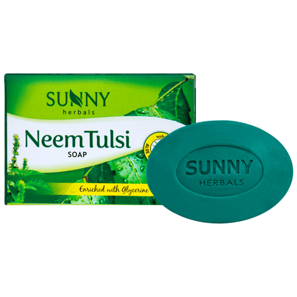 Sunny Herbals Neem Tulsi Soap packet of 75 gm Soap