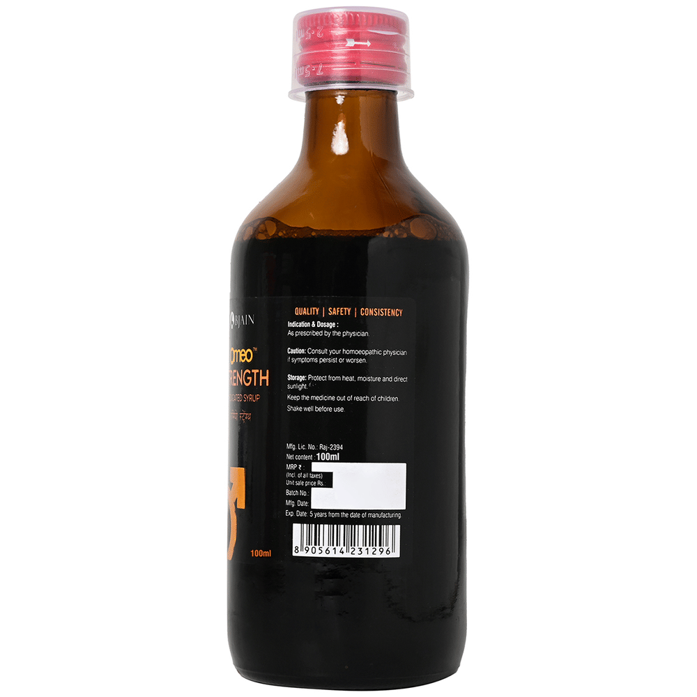 Bjain Omeo Strength Syrup bottle of 100 ml Syrup