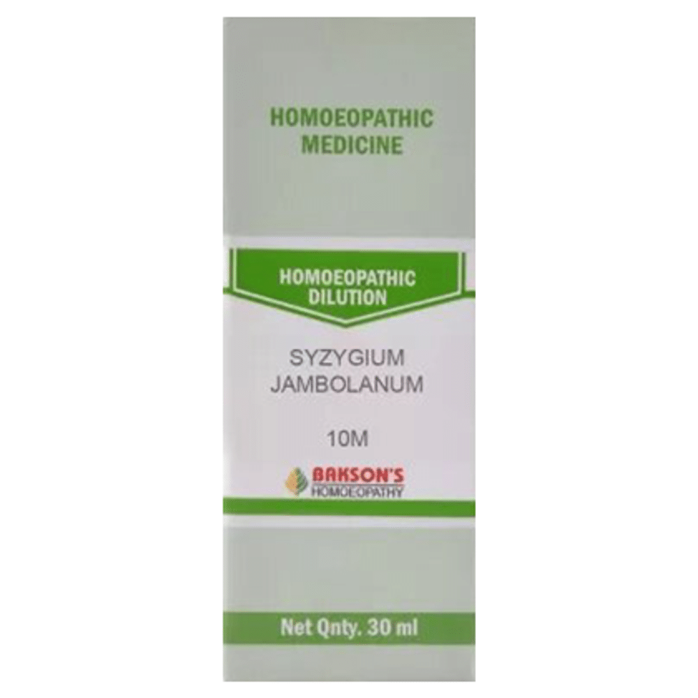 Bakson's Homeopathy Syzygium Jambolanum Dilution 10M bottle of 30 ml Dilution