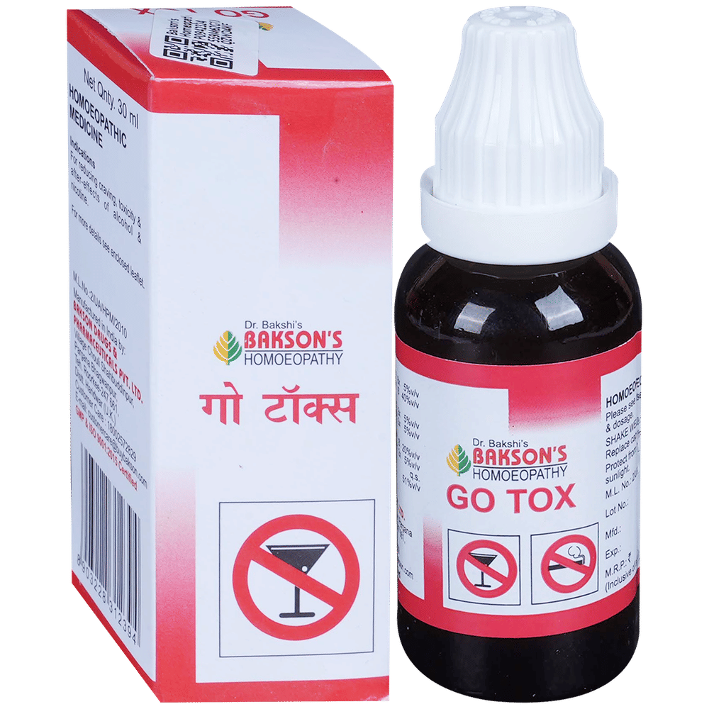 Bakson's Homeopathy Go Tox Drop bottle of 30 ml Drop