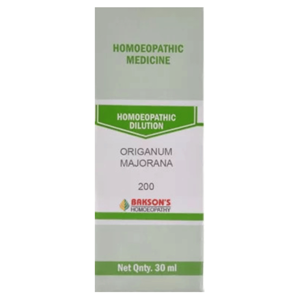 Bakson's Homeopathy Origanum Majorana Dilution 200 bottle of 30 ml Dilution