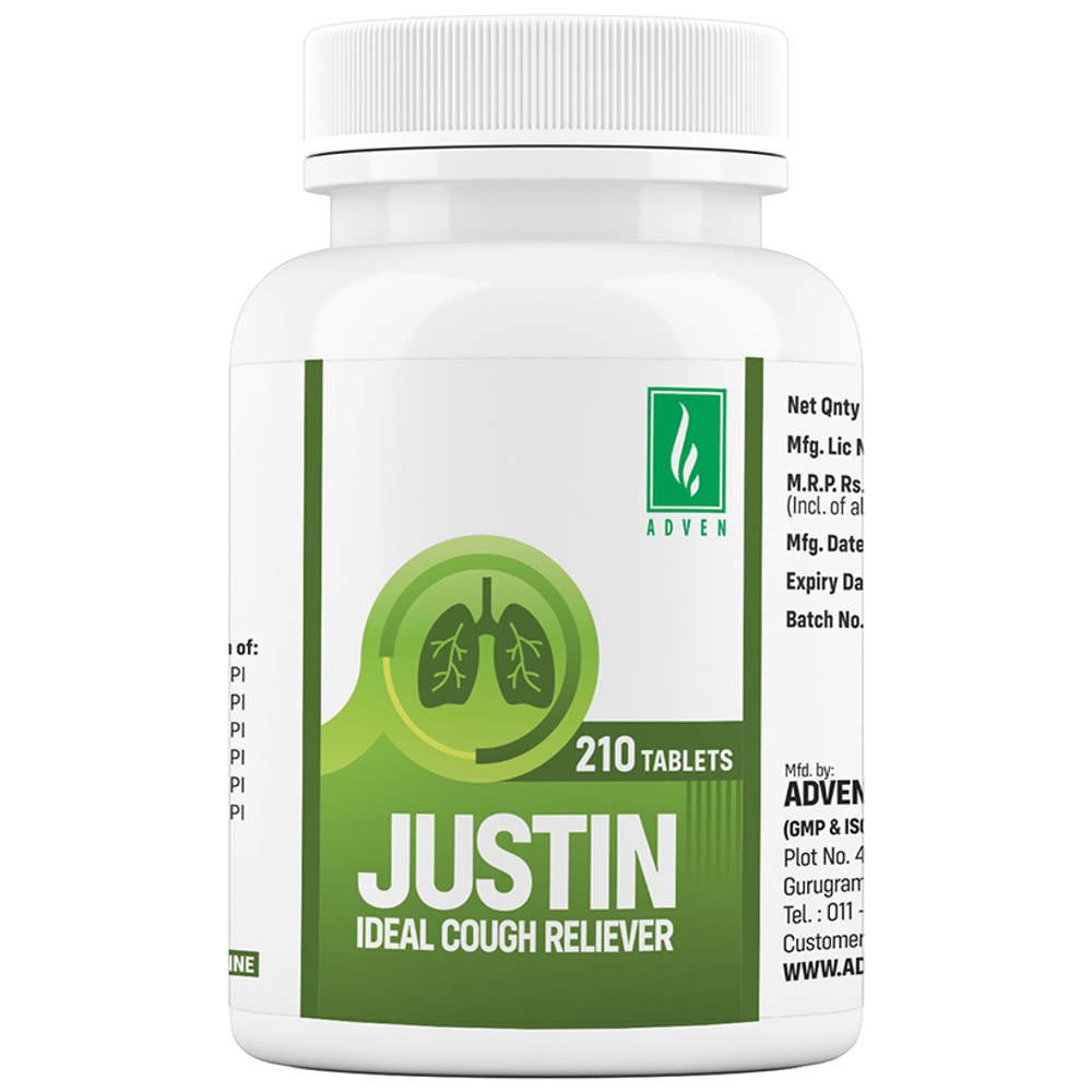 Adven Justin Tablet bottle of 210 tablets