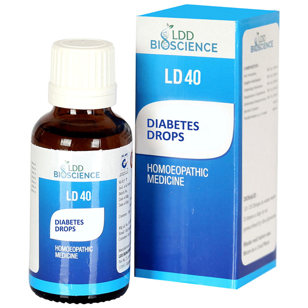 LDD Bioscience LD 40 Diabetes Drop bottle of 30 ml Drop