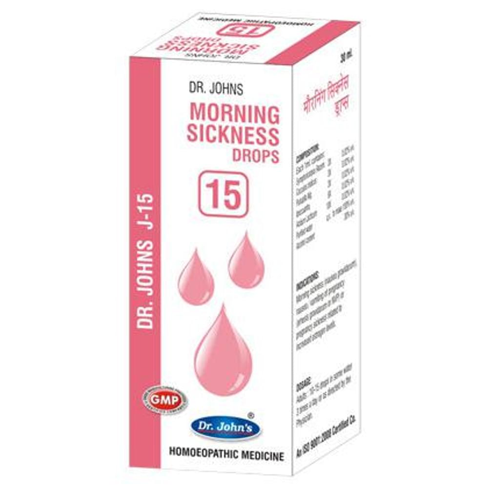 Dr. Johns J-15 Morning Sickness Drop bottle of 30 ml Drop Dr. Johns J-15 Morning Sickness Drop bottle of 30 ml Drop