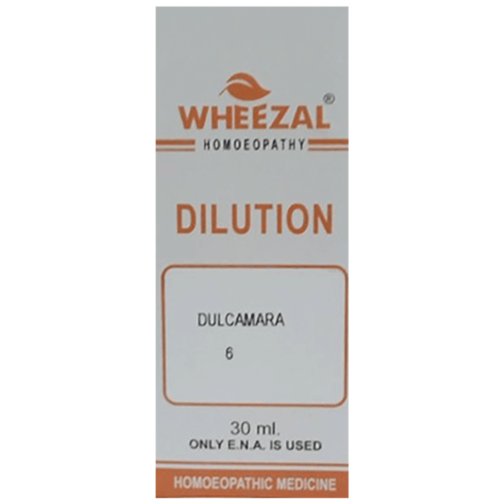 Wheezal Dulcamara Dilution 6 bottle of 30 ml Dilution Wheezal Dulcamara Dilution 6 bottle of 30 ml Dilution