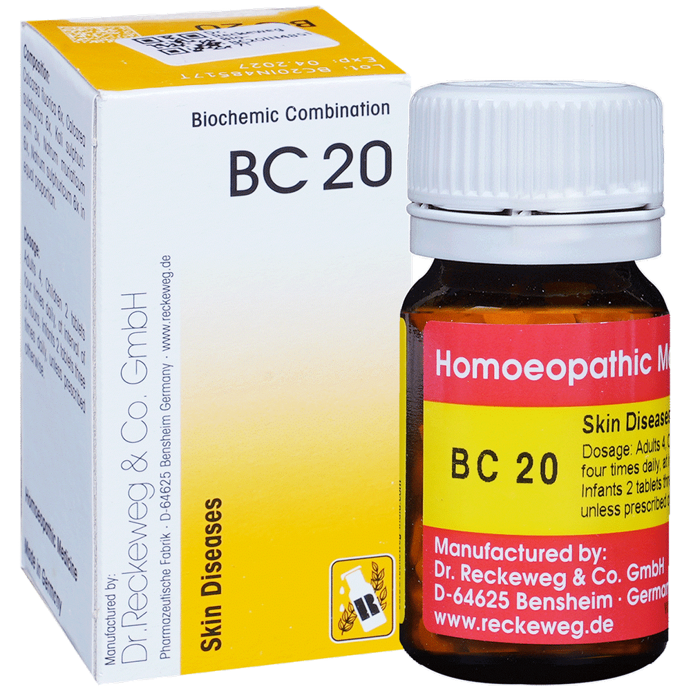 Dr. Reckeweg Bio-Combination 20 (BC 20) Tablet bottle of 20 gm Biocombination Tablet