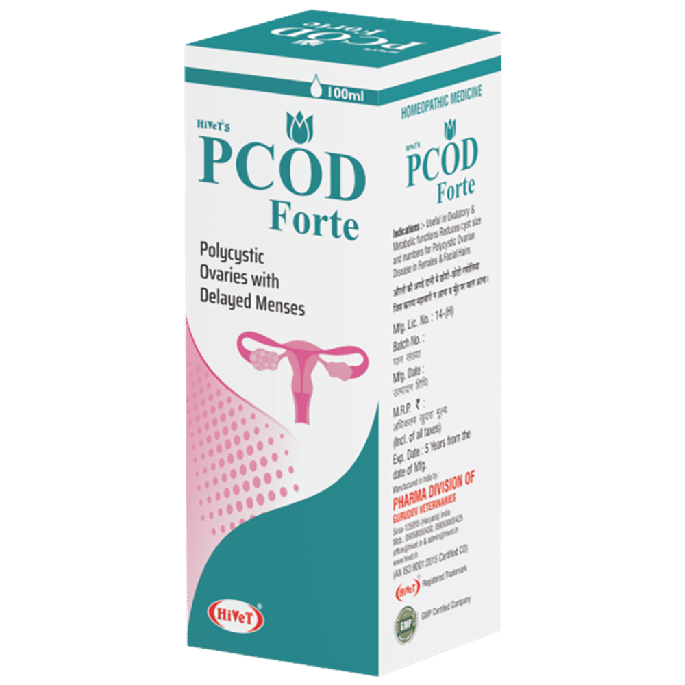 Hivet PCOD Forte Syrup bottle of 100 ml Syrup