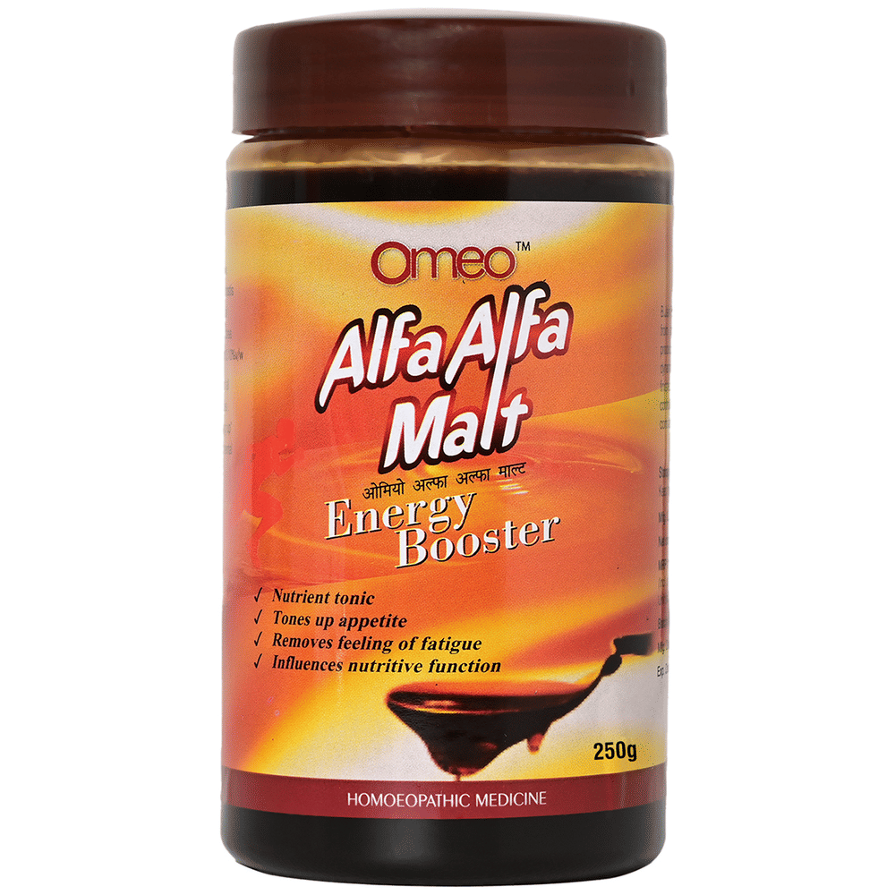 Bjain Omeo Alfa Alfa Malt Energy Booster jar of 250 gm Paste