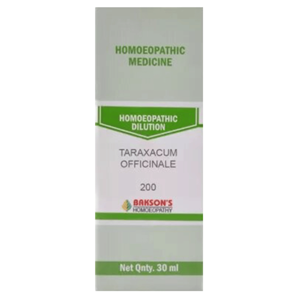 Bakson's Homeopathy Taraxacum Officinale Dilution 200 bottle of 30 ml Dilution Bakson's Homeopathy Taraxacum Officinale Dilution 200 bottle of 30 ml Dilution