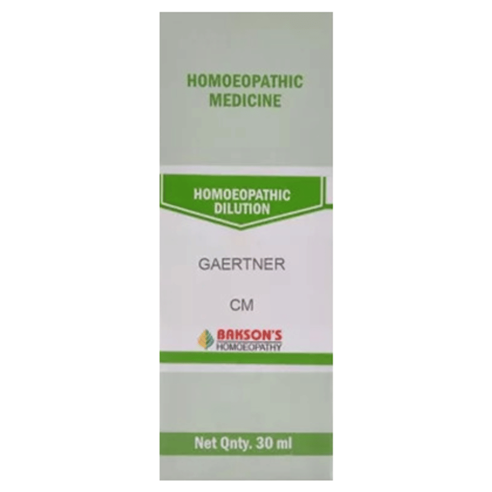 Bakson's Homeopathy Gaertner Dilution CM bottle of 30 ml Dilution