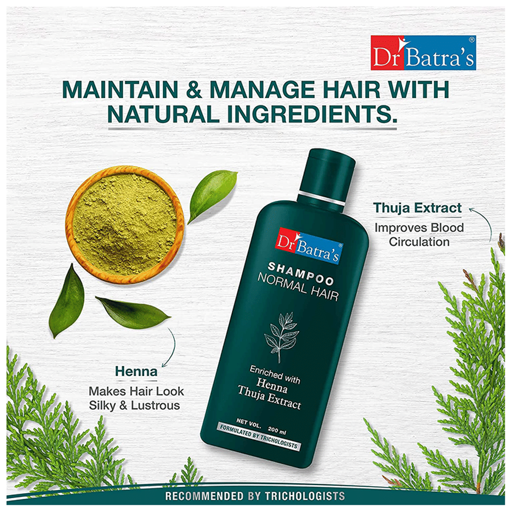 Dr Batra's Normal Shampoo bottle of 200 ml Shampoo Dr Batra's Normal Shampoo bottle of 200 ml Shampoo