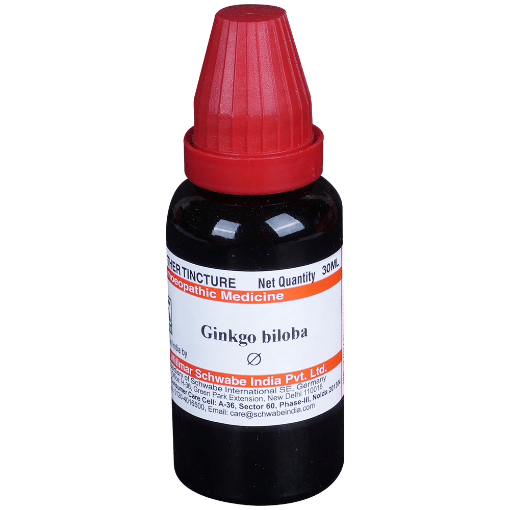 Dr Willmar Schwabe India Ginkgo Biloba Mother Tincture Q bottle of 30 ml Mother Tincture Dr Willmar Schwabe India Ginkgo Biloba Mother Tincture Q bottle of 30 ml Mother Tincture