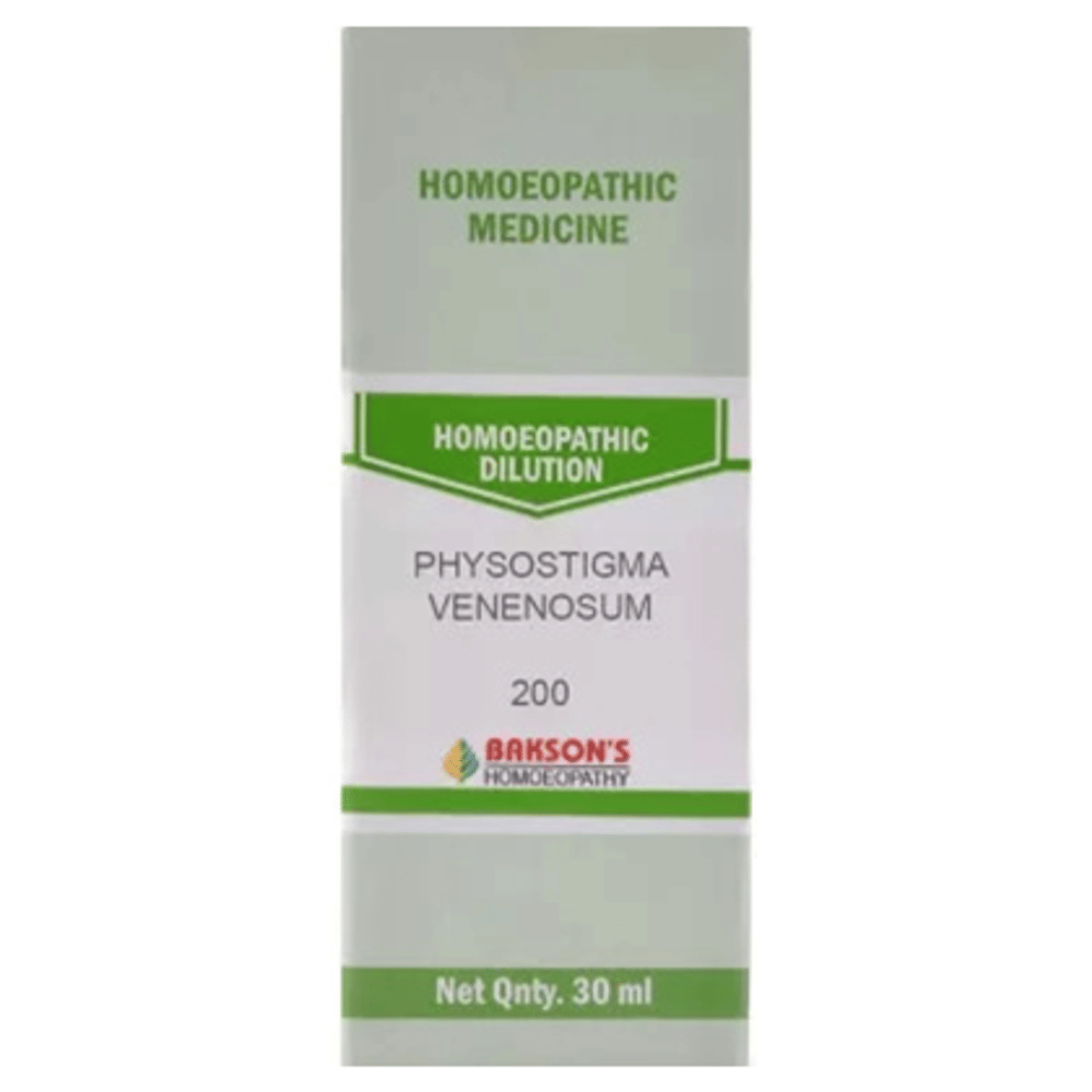 Bakson's Homeopathy Physostigma Venenosum Dilution 200 bottle of 30 ml Dilution