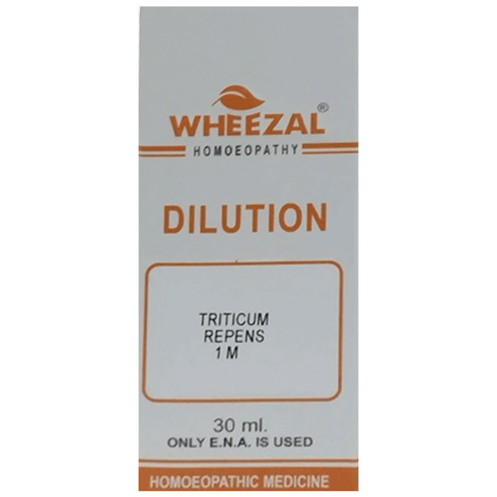 Wheezal Dilution Triticum Repens 1M bottle of 30 ml Dilution