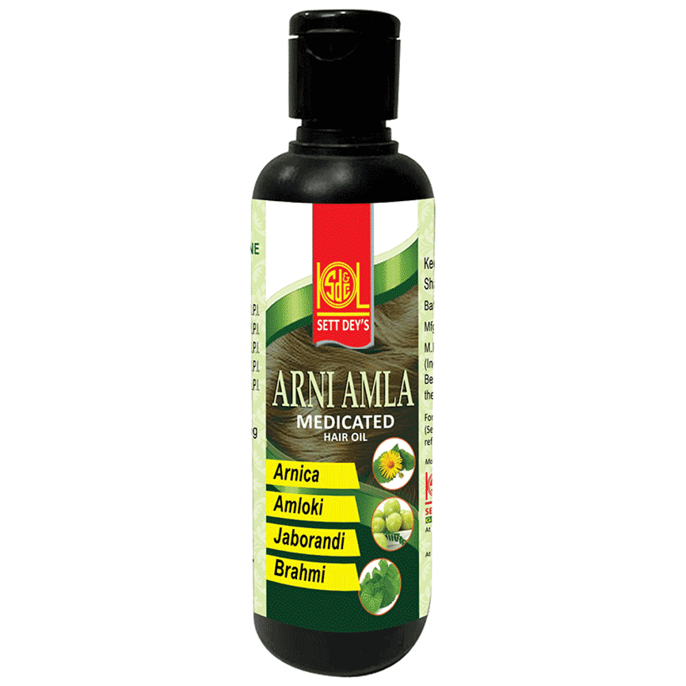 Sett Dey Arni Amla Medicated Hair Oil bottle of 100 ml Oil