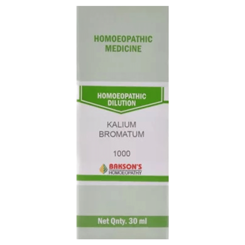 Bakson's Homeopathy Kalium Bromatum Dilution 200 bottle of 30 ml Dilution
