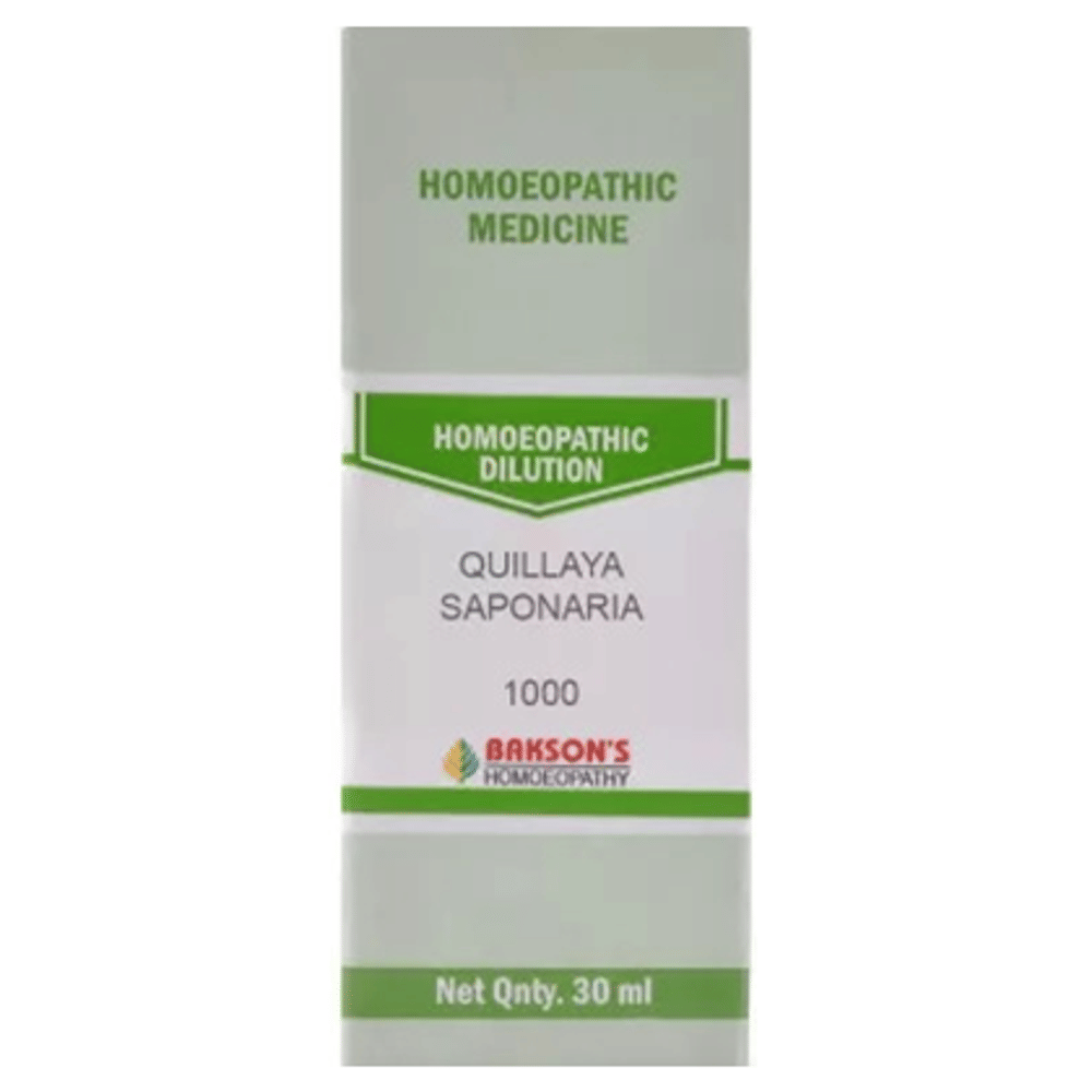 Bakson's Homeopathy Quillaya Saponaria Dilution 1000 CH bottle of 30 ml Dilution