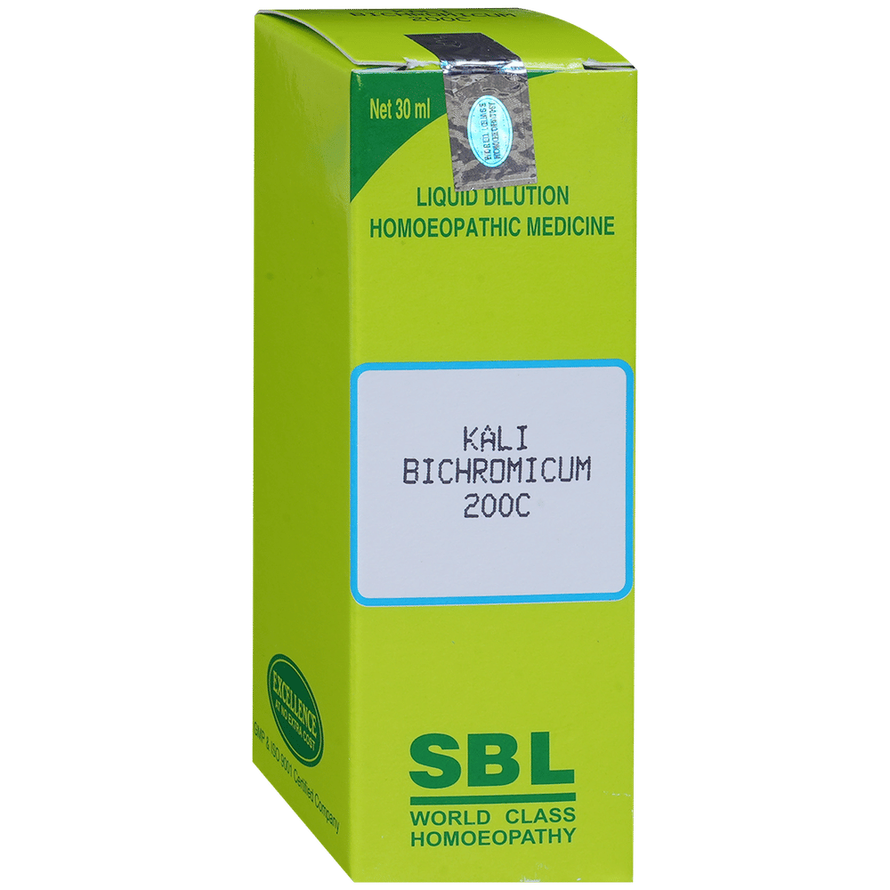 SBL Kali Bichromicum Dilution 200 CH bottle of 30 ml Dilution