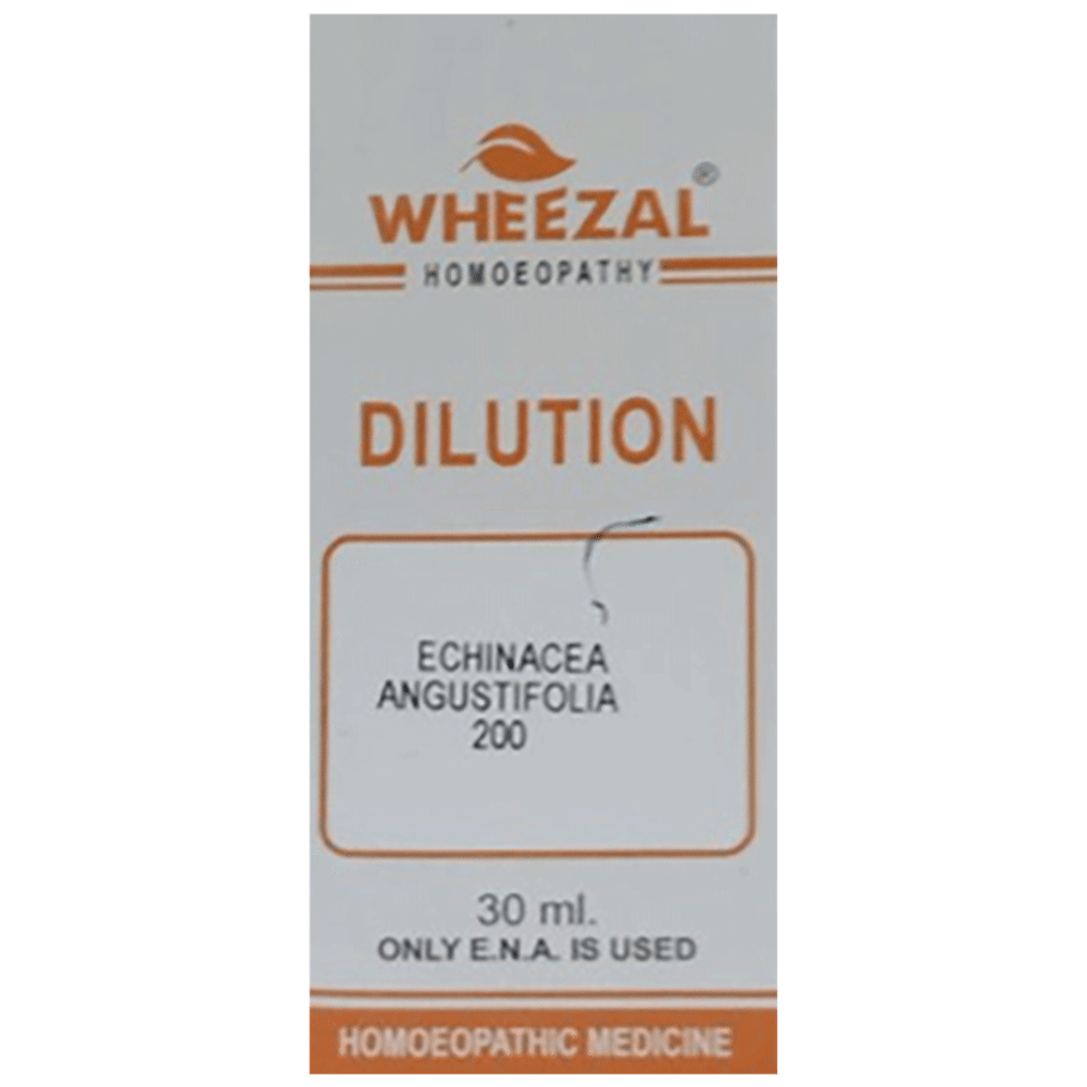 Wheezal Echinacea Angustifolia Dilution 200 bottle of 30 ml Dilution