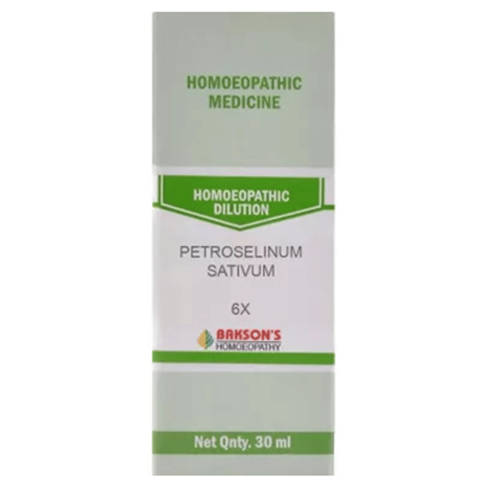 Bakson's Homeopathy Petroselinum Sativum Dilution 6X bottle of 30 ml Dilution